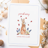 Cartes Pour Fêtes Annuelles Somebunny vous aime Aquarelle Saint-Valentin