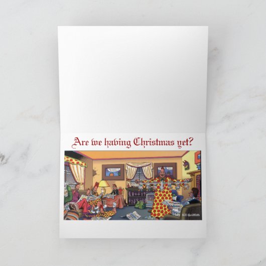 Cartes Pour Fêtes Annuelles Sommes-nous eus Noël encore ? (Intérieur)
