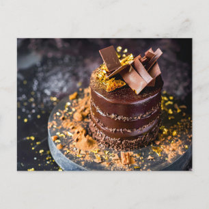 Cartes Pour Fêtes Annuelles Somptueux gâteau Ganache au chocolat