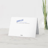 Cartes Pour Fêtes Annuelles Son Le Shofar (Dos)