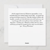 Cartes Pour Fêtes Annuelles Sonneries Joyeuses : Vœux de Saison (Dos)