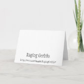 Cartes Pour Fêtes Annuelles Sonnez les fêtes (Dos)