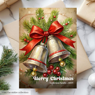 Cartes Pour Fêtes Annuelles Sons de Noël intemporels beauté de la couronne de