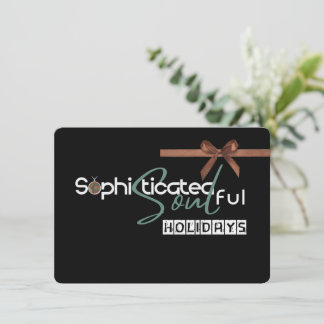 Cartes Pour Fêtes Annuelles Sophisticated Soul