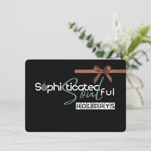 Cartes Pour Fêtes Annuelles Sophisticated Soul    (Debout devant)