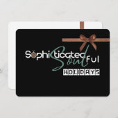 Cartes Pour Fêtes Annuelles Sophisticated Soul    (Devant / Derrière)