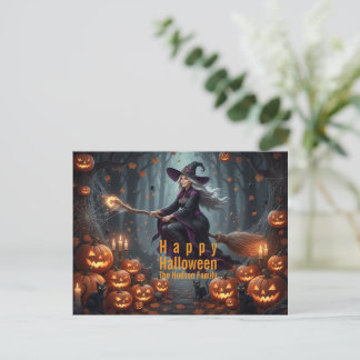 Cartes Pour Fêtes Annuelles Sorcery Halloween Family