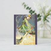 Cartes Pour Fêtes Annuelles Sorcière de Pâques tombée (Debout devant)