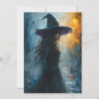 Cartes Pour Fêtes Annuelles Sorcière maléfique aquarelle