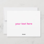 Cartes Pour Fêtes Annuelles Sorcière rose de la Saint-Valentin (Dos)