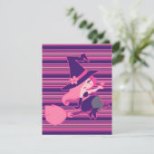 Cartes Pour Fêtes Annuelles Sorcière rose de la Saint-Valentin (Debout devant)