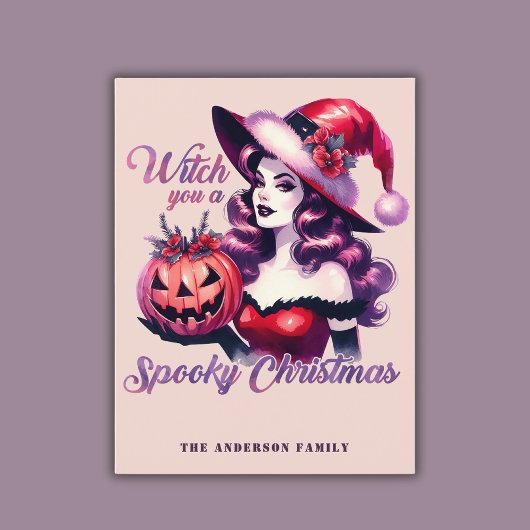Cartes Pour Fêtes Annuelles Sortez-Vous Une Tendance Éffrayante Noël Hallowmas