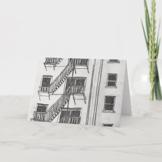 Cartes Pour Fêtes Annuelles Sortie de secours (Devant)