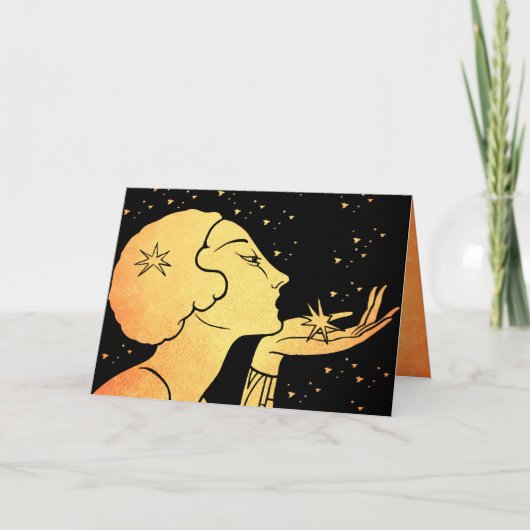 Cartes Pour Fêtes Annuelles Soufflez-vous un baiser (Devant)