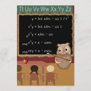 Cartes De Vœux Professeur Maths Zazzle Be