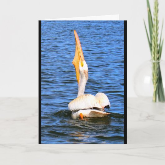 Cartes Pour Fêtes Annuelles Souhait du pélican I vous Joyeux Noël ? (Devant)