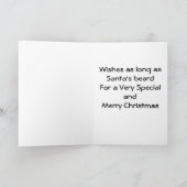 CARTES POUR FÊTES ANNUELLES SOUHAITE TANT QUE PÈRE NOËL (Intérieur)