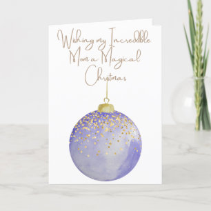 Cartes Pour Fêtes Annuelles Souhaitez à ma mère un Noël magique