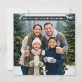 Cartes Pour Fêtes Annuelles Souhaitez-vous Joyeux Noël jolie forêt de Père Noë (Dos)