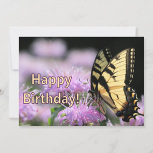 Cartes Pour Fêtes Annuelles Souhaits d'anniversaire aux papillons Swallowtail