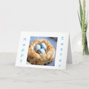 CARTES POUR FÊTES ANNUELLES SOUHAITS DE NESTATION DE PÂQUES ET DE SPRINGTIME A