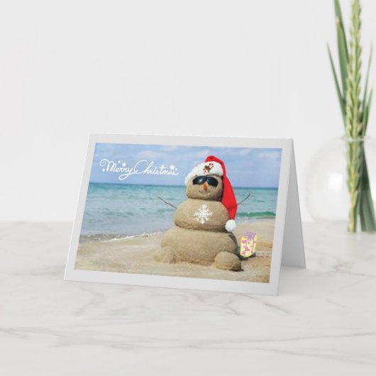 CARTES POUR FÊTES ANNUELLES ***SOUHAITS DE NOËL SOLEILLÉS*** (Devant)