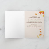 Cartes Pour Fêtes Annuelles Souhaits de thanksgiving de mère dans l'Espagnol, (Intérieur)
