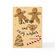 Souhaits doux pour un Noël chaleureux personnalisa