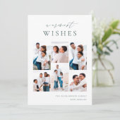 Cartes Pour Fêtes Annuelles Souhaits les plus chauds Élégant 6 Photo Collage N (Debout devant)