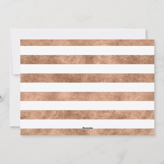 Cartes Pour Fêtes Annuelles Souhaits les plus chauds Rose Gold Script (Dos)
