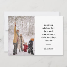 Souhaits minimaux d'envoi typographique noir blanc