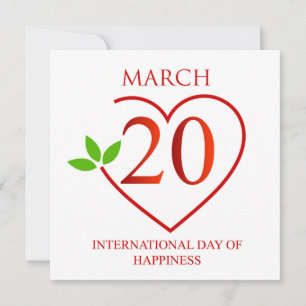 Cartes Pour Fêtes Annuelles Souhaits personnalisés Journée internationale du b