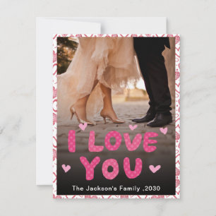 Cartes Pour Fêtes Annuelles Soulmates I Love You Photo personnalisée Valentine