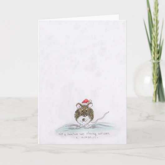 Cartes Pour Fêtes Annuelles souris de Noël (Devant)