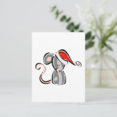 Cartes Pour Fêtes Annuelles Souris de Noël (Debout devant)