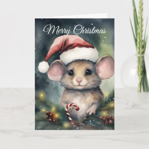 Cartes Pour Fêtes Annuelles Souris de Noël