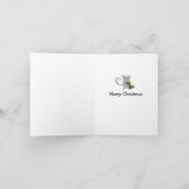 Cartes Pour Fêtes Annuelles Souris de Noël (Intérieur)