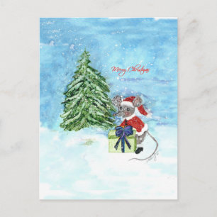 Cartes Pour Fêtes Annuelles Souris de Noël