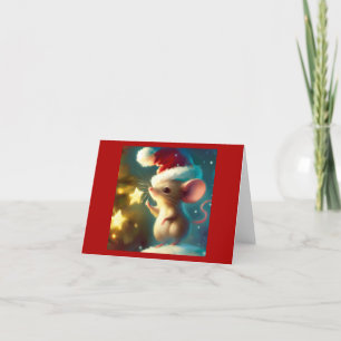 Cartes Pour Fêtes Annuelles Souris de Noël 1