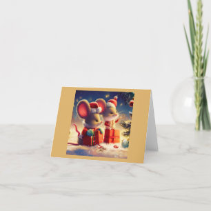 Cartes Pour Fêtes Annuelles Souris de Noël 3