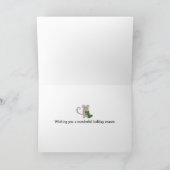 Cartes Pour Fêtes Annuelles Souris de Noël avec des bas (Intérieur)