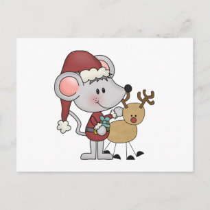 Cartes Pour Fêtes Annuelles Souris de Noël et