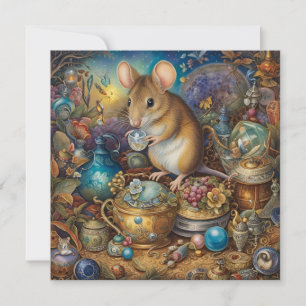 Cartes Pour Fêtes Annuelles Souris de vacances