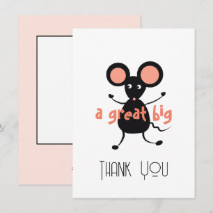 Cartes Pour Fêtes Annuelles Souris noire