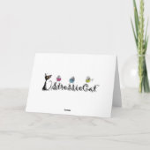 Cartes Pour Fêtes Annuelles Souris va skier (Dos)