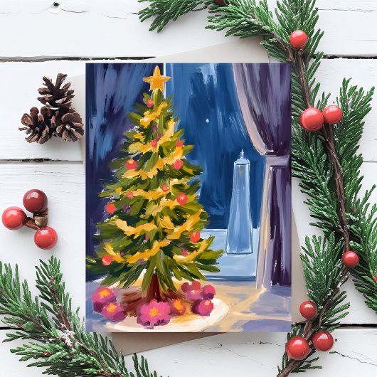 Cartes Pour Fêtes Annuelles Sous l'arbre de Noël