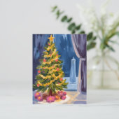 Cartes Pour Fêtes Annuelles Sous l'arbre de Noël (Debout devant)