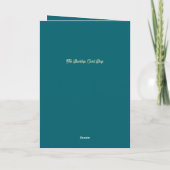 Cartes Pour Fêtes Annuelles Sous le Mistletoe (Dos)