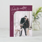 Cartes Pour Fêtes Annuelles Sous Mistletoe Forever photo nouvellement mariée C (Debout devant)