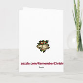 Cartes Pour Fêtes Annuelles Souvenez-vous de Noël (Dos)